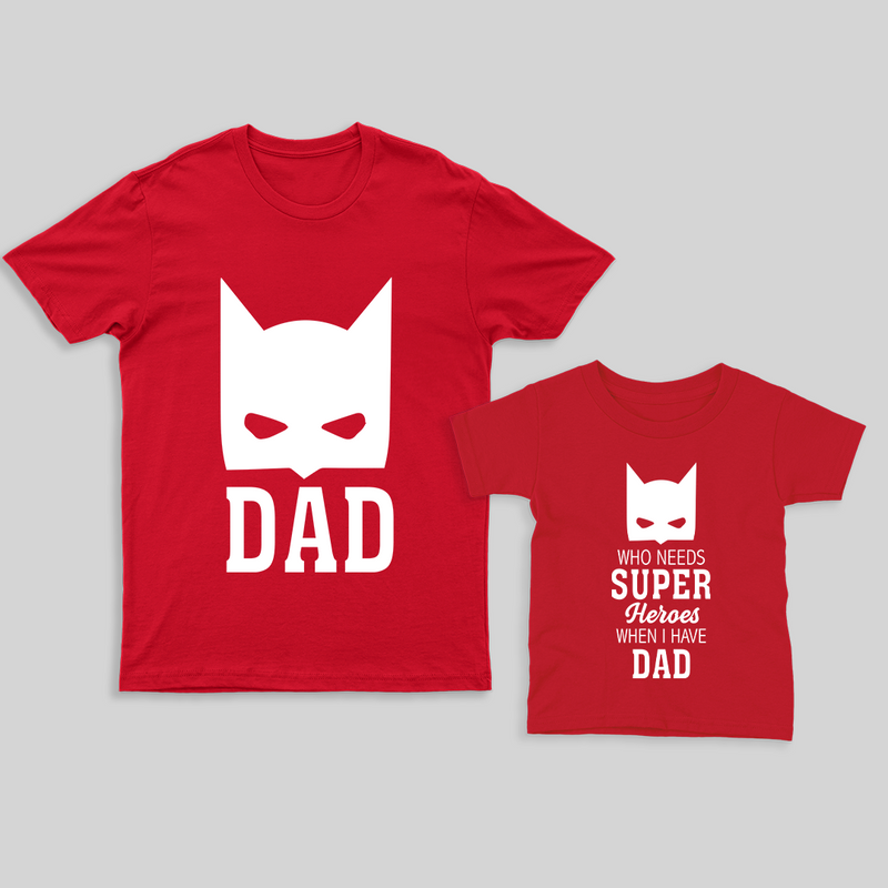 Dad and Little One T-shirt Combo | Personalized Matching Shirts
