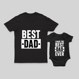 Father and Baby Matching Set | Custom Printed T-shirt and Romper Combo
