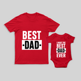 Father and Baby Matching Set | Custom Printed T-shirt and Romper Combo