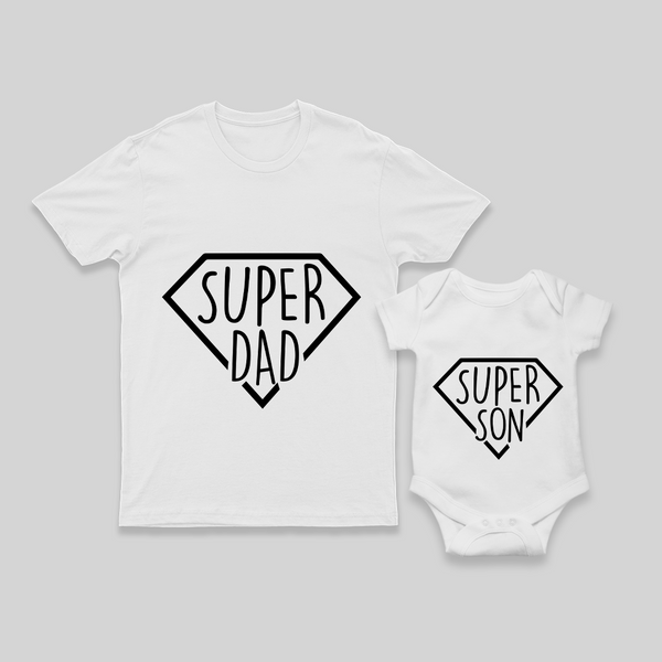 Twinning with Daddy Set | Dad T-shirt Paired with Baby Romper