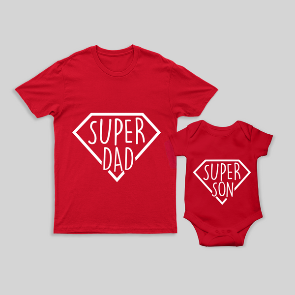 Twinning with Daddy Set | Dad T-shirt Paired with Baby Romper