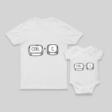 Father and Newborn Combo Outfit | Dad T-shirt with Baby Romper