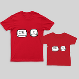 Twinning with Dad | Matching T-shirt Set for Father and Son/Daughter