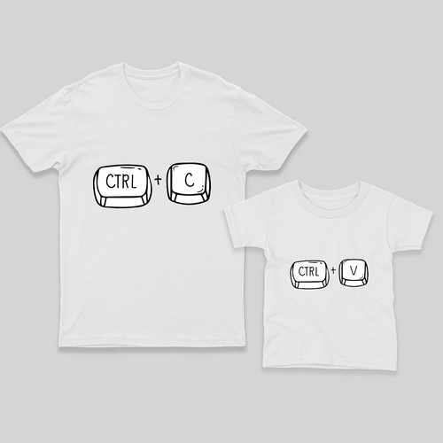 Twinning with Dad | Matching T-shirt Set for Father and Son/Daughter