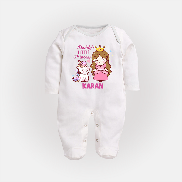 Best Dad Ever Print Arctic  Custom Baby Full Body Suit  - WHITE - New Born (Chest 7.5")