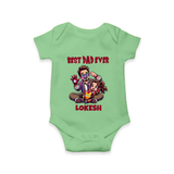 Dad You Are My Hero Print  Onesie-Custom Baby Romper - GREEN - New Born (Chest 14")