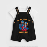 Custom Baby dungaree Daddy’s Little Princess Print   - BLACK - 0 - 5 Months Old (Chest 18")