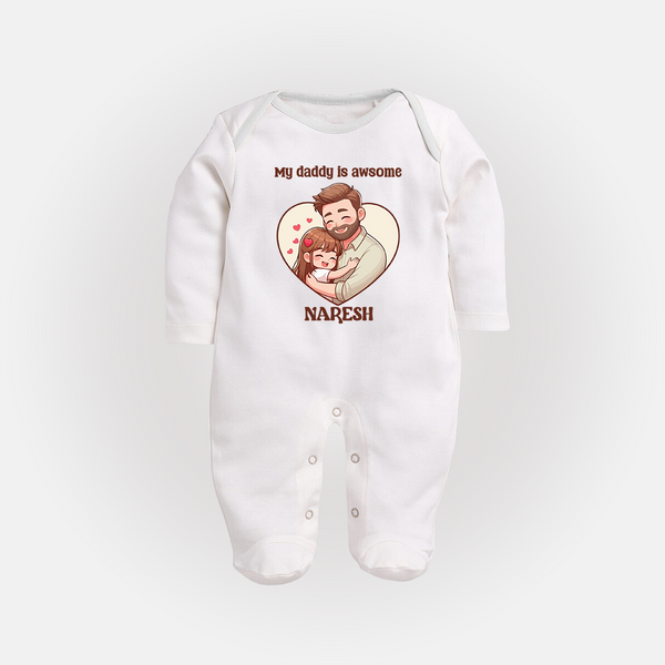 Best Friends For Life Print  Custom Baby Full Body Suit  - WHITE - New Born (Chest 7.5")