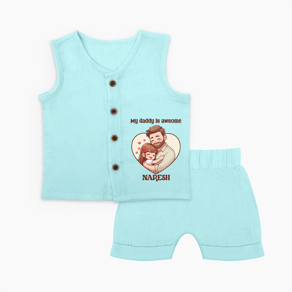 Best Friends For Life Print  Custom Baby Jabla  - BABY BLUE - 0 - 3 Months Old (Chest 9.8")