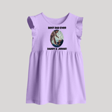 Personalized Baby Baby Frock Daddy’s Little Princess Arctic  - LILAC - 0 - 3 Months Old (Chest 17")