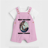 Personalized Baby dungaree Daddy’s Little Princess Arctic  - BABY PINK - 0 - 5 Months Old (Chest 18")
