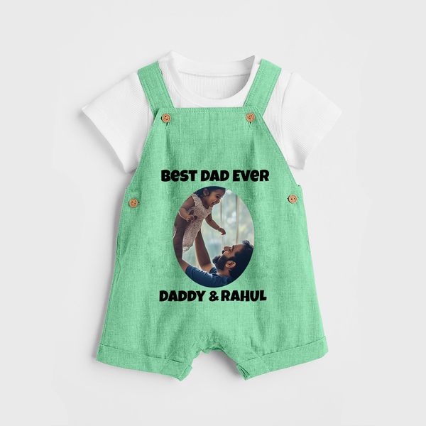 Personalized Baby dungaree Daddy’s Little Princess Arctic  - GREEN - 0 - 5 Months Old (Chest 18")