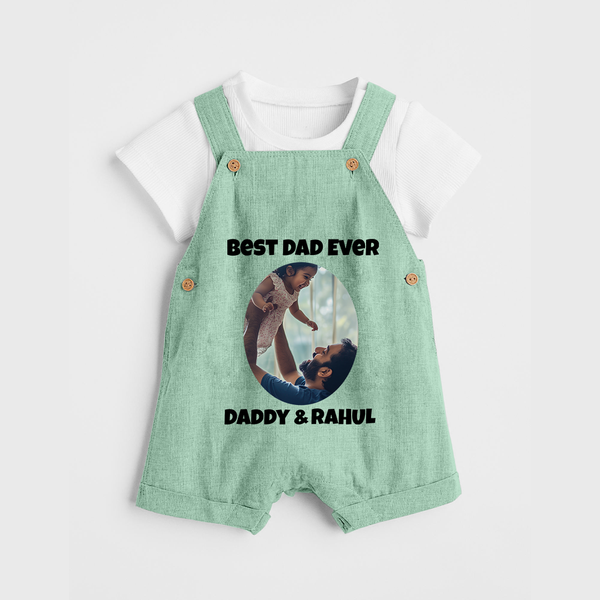 Personalized Baby dungaree Daddy’s Little Princess Arctic  - MINT GREEN - 0 - 5 Months Old (Chest 18")