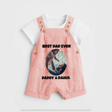 Personalized Baby dungaree Daddy’s Little Princess Arctic  - PEACH - 0 - 5 Months Old (Chest 18")