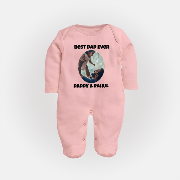 Personalized Baby Full Body Suit Daddy’s Little Princess Arctic  - BABY PINK - New Born (Chest 7.5")