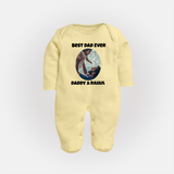Personalized Baby Full Body Suit Daddy’s Little Princess Arctic  - PASTEL YELLOW - New Born (Chest 7.5")