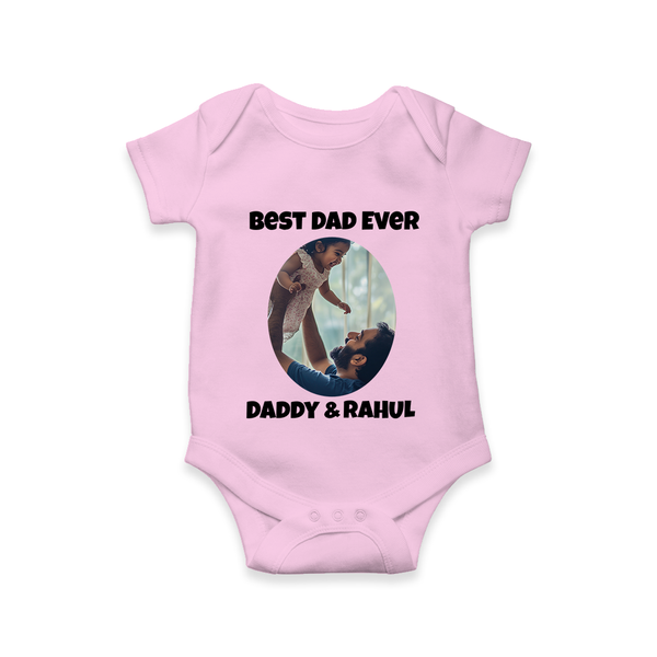 Personalized Baby Romper – Daddy’s Little Princess Arctic  - BABY PINK - New Born (Chest 14")