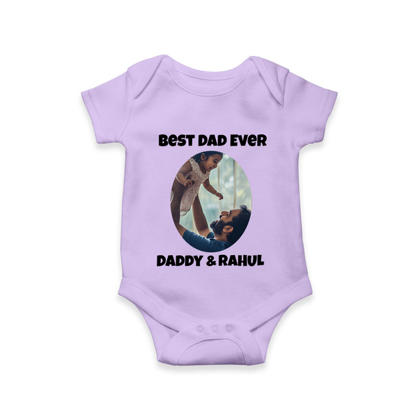 Personalized Baby Romper – Daddy’s Little Princess Arctic  - LILAC - New Born (Chest 14")
