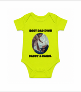 Personalized Baby Romper – Daddy’s Little Princess Arctic  - LIME GREEN - New Born (Chest 14")