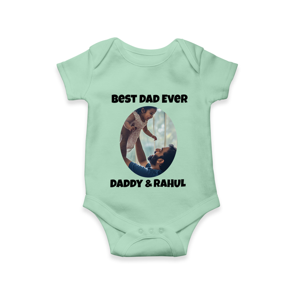 Personalized Baby Romper – Daddy’s Little Princess Arctic  - MINT GREEN - New Born (Chest 14")