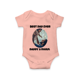 Personalized Baby Romper – Daddy’s Little Princess Arctic  - PEACH - New Born (Chest 14")