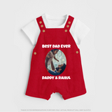 Personalized Baby dungaree Daddy’s Little Princess Arctic  - RED - 0 - 5 Months Old (Chest 18")