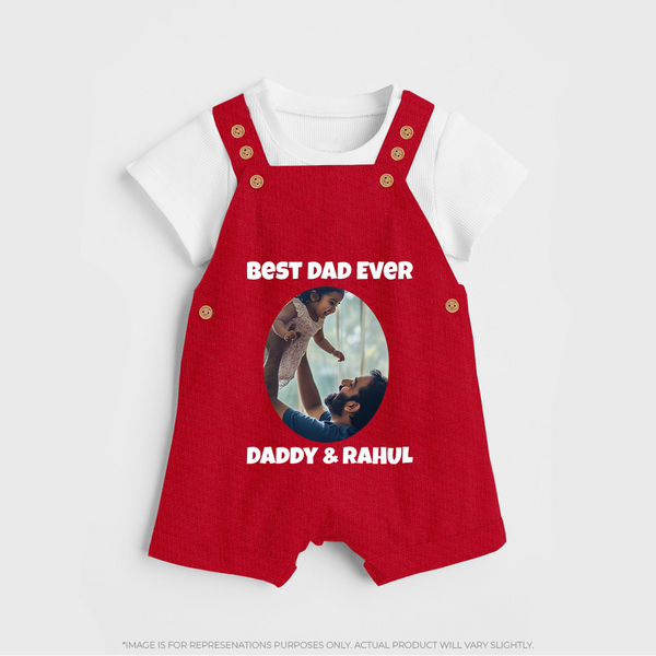 Personalized Baby dungaree Daddy’s Little Princess Arctic  - RED - 0 - 5 Months Old (Chest 18")