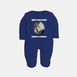 Personalized Baby Full Body Suit Daddy’s Little Princess Arctic  - NAVY BLUE - New Born (Chest 7.5")