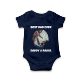 Personalized Baby Romper – Daddy’s Little Princess Arctic  - NAVY BLUE - New Born (Chest 14")
