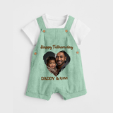 Custom Infant dungaree  Best Dad Ever Printed   - MINT GREEN - 0 - 5 Months Old (Chest 18")