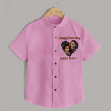 Custom Infant shirt  Best Dad Ever Printed   - BABY PINK - 0 - 6 Months Old (Chest 23")