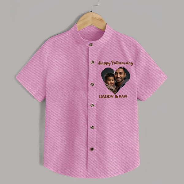 Custom Infant shirt  Best Dad Ever Printed   - BABY PINK - 0 - 6 Months Old (Chest 23")