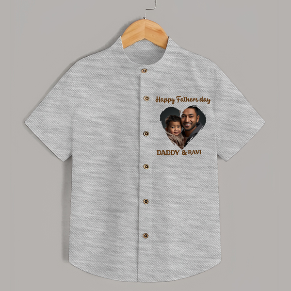Custom Infant shirt  Best Dad Ever Printed   - GREY - 0 - 6 Months Old (Chest 23")