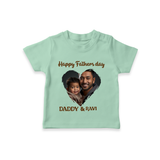 Custom Infant TSHIRT  Best Dad Ever Printed   - MINT GREEN - 0-5 Months Old (Chest 17")