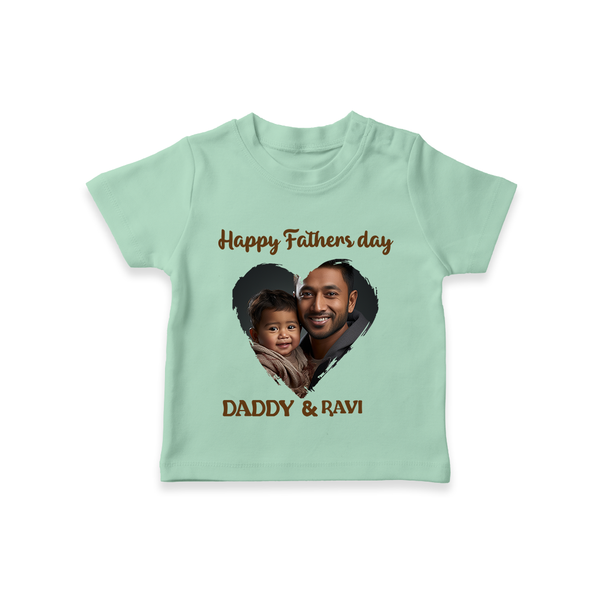 Custom Infant TSHIRT  Best Dad Ever Printed   - MINT GREEN - 0-5 Months Old (Chest 17")
