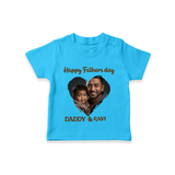 Custom Infant TSHIRT  Best Dad Ever Printed   - SKY BLUE - 0-5 Months Old (Chest 17")