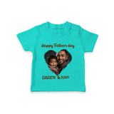 Custom Infant TSHIRT  Best Dad Ever Printed   - TEAL - 0-5 Months Old (Chest 17")