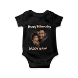 Custom Infant Romper – Best Dad Ever Printed  Onesie - BLACK - New Born (Chest 14")