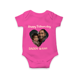 Custom Infant Romper – Best Dad Ever Printed  Onesie - HOT PINK - New Born (Chest 14")