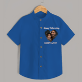 Custom Infant shirt  Best Dad Ever Printed   - COBALT BLUE - 0 - 6 Months Old (Chest 23")