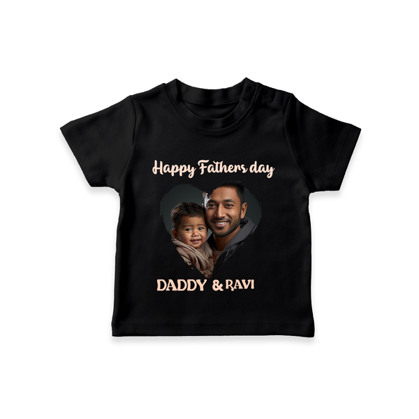 Custom Infant TSHIRT  Best Dad Ever Printed   - BLACK - 0-5 Months Old (Chest 17")