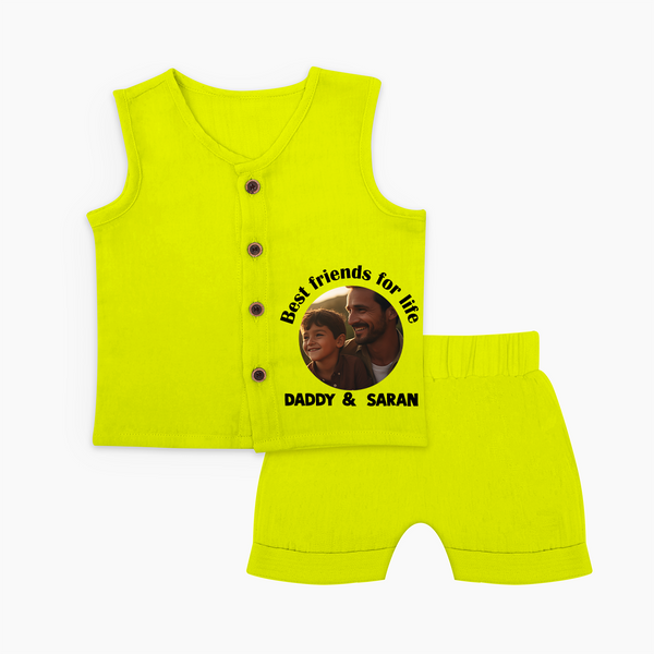 Personalized Baby Jabla Dad You Are My Hero   - LIME GREEN - 0 - 3 Months Old (Chest 9.8")