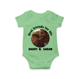 Personalized Baby Romper – Dad You Are My Hero  Onesie - GREEN - New Born (Chest 14")