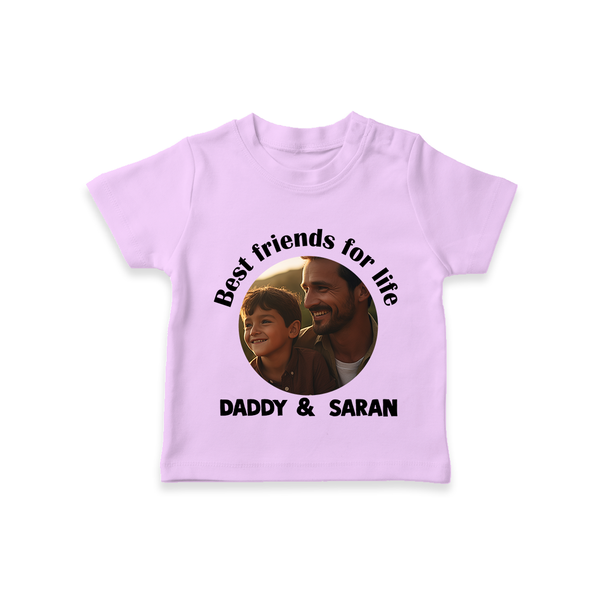 Personalized Baby TSHIRT Dad You Are My Hero   - LILAC - 0-5 Months Old (Chest 17")