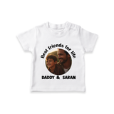 Personalized Baby TSHIRT Dad You Are My Hero   - WHITE - 0-5 Months Old (Chest 17")