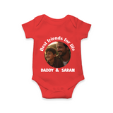 Personalized Baby Romper – Dad You Are My Hero  Onesie - RED - New Born (Chest 14")