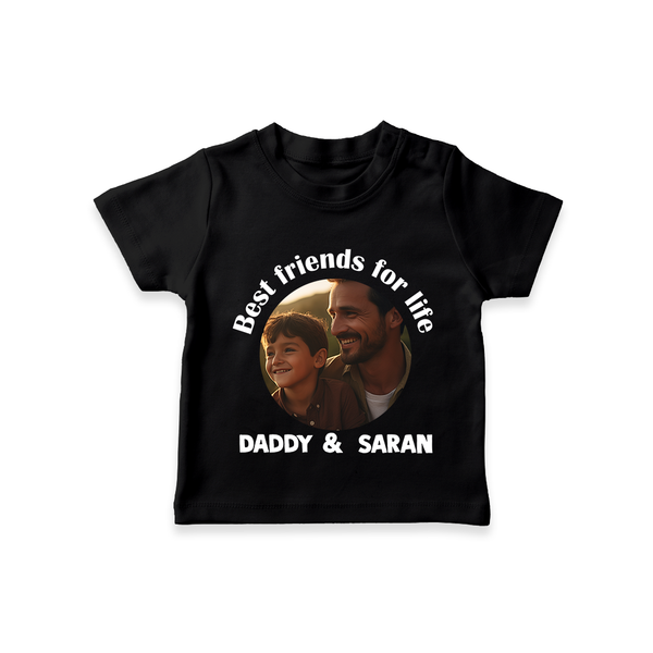 Personalized Baby TSHIRT Dad You Are My Hero   - BLACK - 0-5 Months Old (Chest 17")