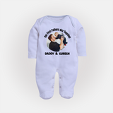 Custom Baby Full Body Suit  Best Buddies for Life   - BABY BLUE - New Born (Chest 7.5")