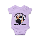 Custom Baby Romper – Best Buddies for Life  Onesie - LILAC - New Born (Chest 14")