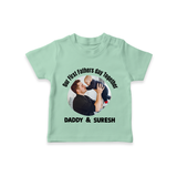 Custom Baby TSHIRT  Best Buddies for Life   - MINT GREEN - 0-5 Months Old (Chest 17")